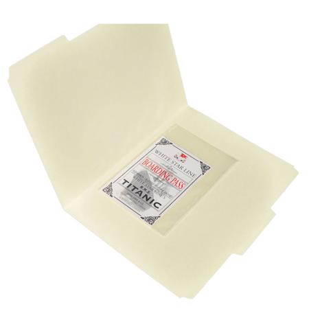 Archival Methods File Folders, Legal Size 9-5/8x14-3/4", Full 1" Top Tab,50-Pack
