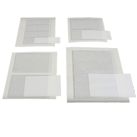 Archival Methods Adhesive Back Vinyl Label Holders, 1x3", Package of 20