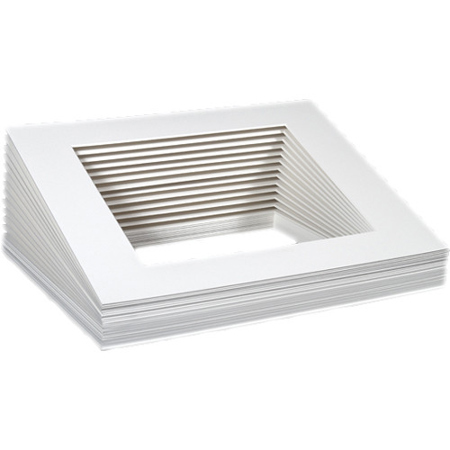 Archival Methods 11x14" Pre Cut Bulk Mats, 8x10" Print, 25 Pack