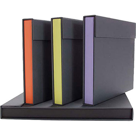 Archival Methods Accent 9x12x1in Prtflio,Gy Cvr/Bk Tray