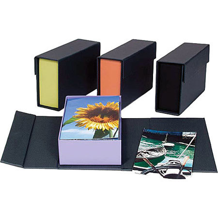 Archival Methods Accent 4x6x2in Portfolio, Gray/Green