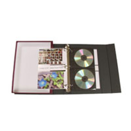 Archival Methods S-Series Accent 3-Ring Binder Box Kit, 12x11.25", With 4x6 Sonic Page Pack Of 25