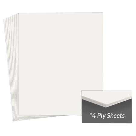 Archival Methods 4-ply Pearl White Conservation Mat Board (11 x 14, 25 Boards)