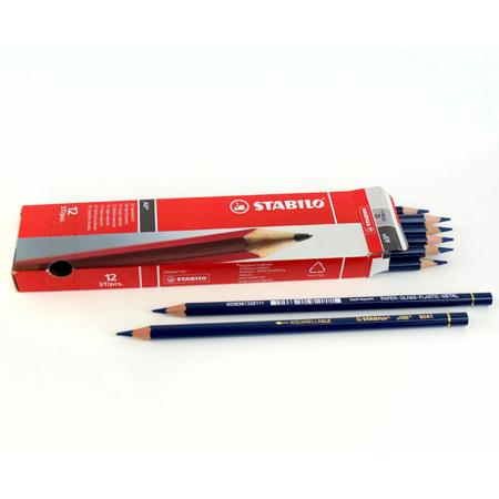 Archival Methods Stabilo-All Pencils, 12 Pack, Black