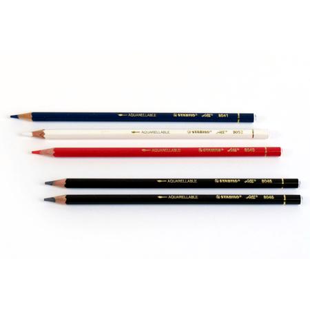 Archival Methods Stabilo-All Pencils, 12 Pack, Black