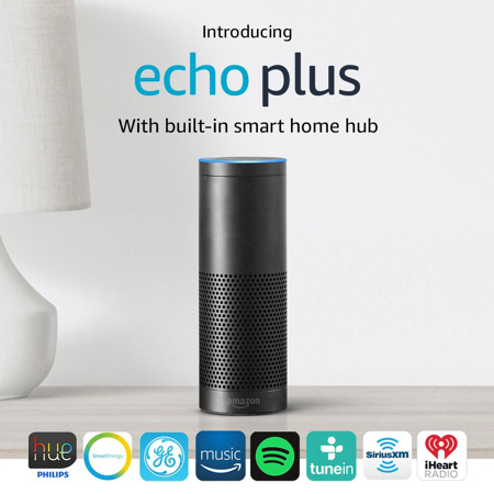 Amazon Echo Plus with Built-In Smart Home Hub, Black