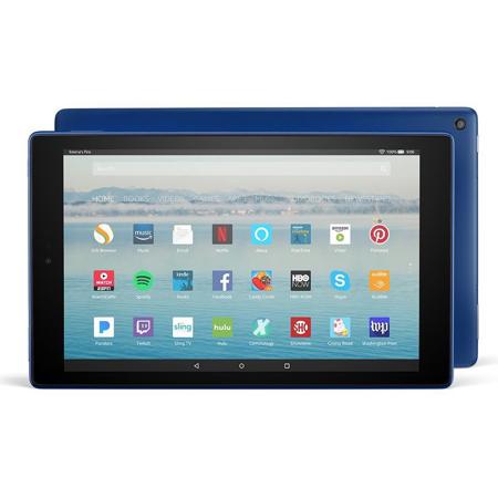 Amazon Fire HD 10 Tablet w/ Alexa Hands-Free, 32GB Internal Storage, Marine Blue