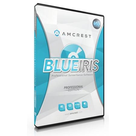 Amcrest Blue Iris Professional Version 4 Surveillance Software, CD-ROM