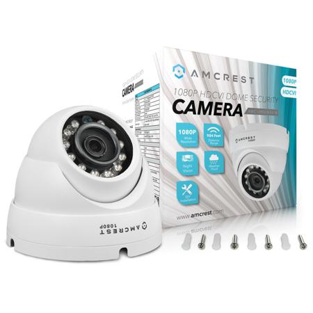 Amcrest 2.1MP 1080p Outdoor HDCVI Standalone Dome Camera, White