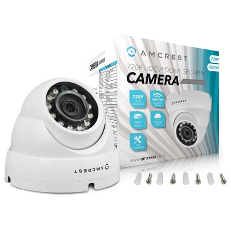 Amcrest 1MP 720p Outdoor HDCVI Standalone Dome Camera, White