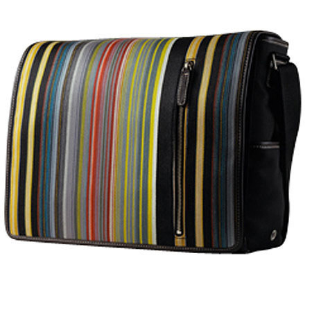 Acme Made Courier,Shoulder Bag f/17" Notebooks, Stripes