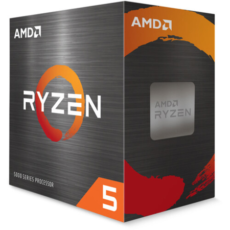 AMD Ryzen 5 5500 3.6GHz 6-Core AM4 Processor, Black, Box Packaging