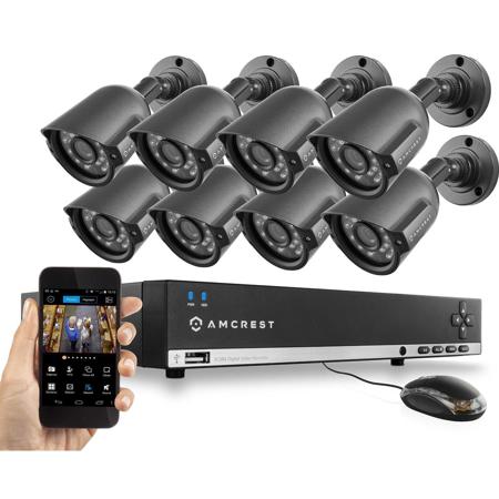 Amcrest 1TB 16-Channel 960H DVR Security System with 8x 800+ TVL Bullet Cameras