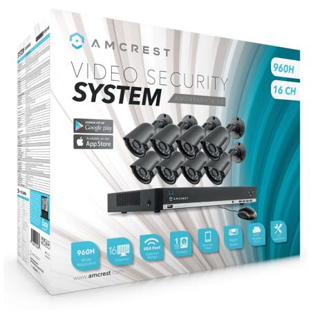 Amcrest 1TB 16-Channel 960H DVR Security System with 8x 800+ TVL Bullet Cameras