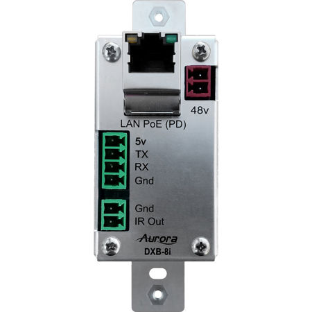 Aurora Multimedia DXB-8i 8-Button Ethernet Backlit Control Panel, White