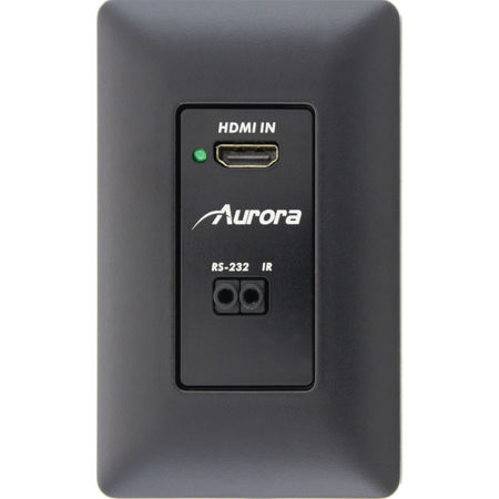 Aurora Multimedia DXW-1 HDMI HDBaseT Wall Plate Transmitter, Black