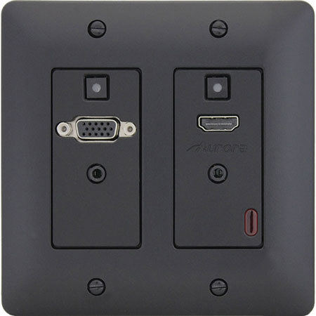 Aurora Multimedia DXW-2 VGA to HDMI Converter with Audio, Black