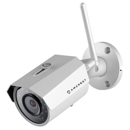 Amcrest ProHD 3MP Outdoor Wi-Fi Bullet IP Camera with MicroSD Slot, White