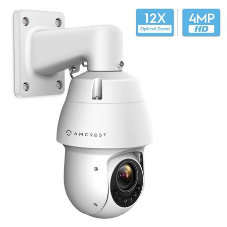 Amcrest IP4M-1053EW 4MP Outdoor IP PTZ Dome Camera, 12x Optical Zoom, White