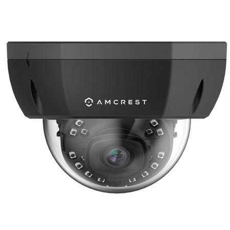 Amcrest UltraHD 4K PoE Vandal Dome IP Camera with IR, 2.8mm Lens, Black