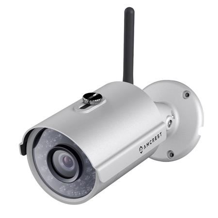 Amcrest IPM-722 1MP 720p Outdoor Day & Night Wi-Fi IP Bullet Camera, Silver