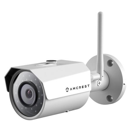 Amcrest HD 1.3MP Outdoor Wi-Fi Bullet IP Camera with MicroSD Slot, White