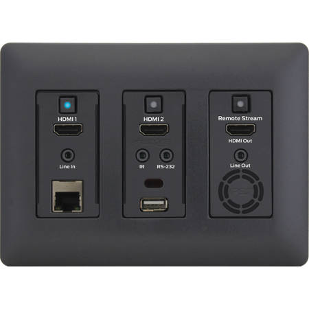 Aurora Multimedia 4K IP Audio/Video Distribution Wall Plate, 10G Fiber Ethernet