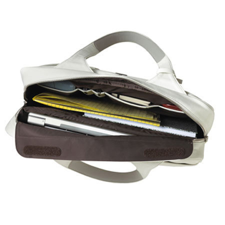 Acme Made Kate, Womans Hand Bag f/16" Notebooks,Wht/Org