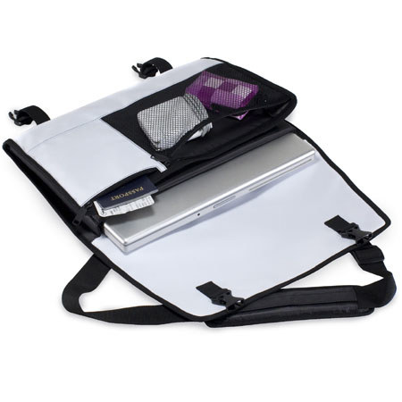 Acme Made Nopa Tri-fold Laptop Bag, fits 15in PC, White