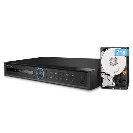 Amcrest NV5208E 4K UHD 8-Channel H.265 8-Port PoE Network Video Recorder,2TB HDD