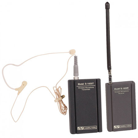 AmpliVox S1615 Flesh Tone Single Over-Ear/Headset Electret Mic Kit