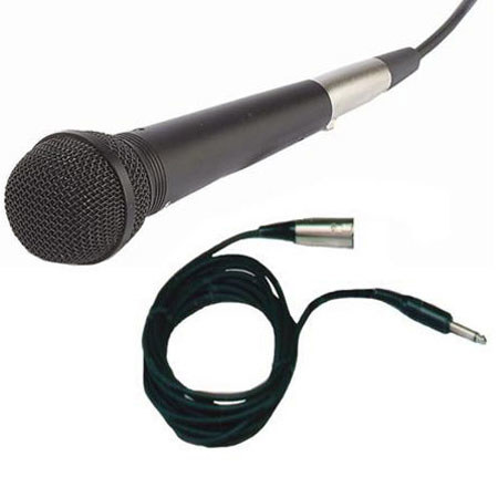 AmpliVox S2080 Handheld Wired Microphone with Coiled Cord