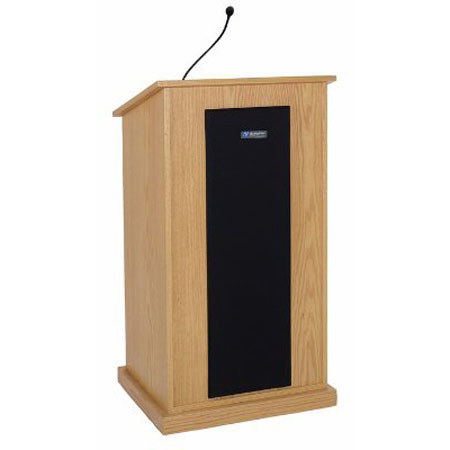 AmpliVox S470 Chancellor Lectern, Light Oak