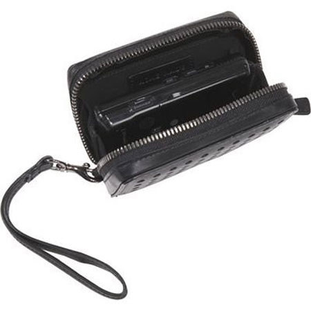 Acme Made The Solo Sm Leather Fitted Digi Cam Pouch,Bk