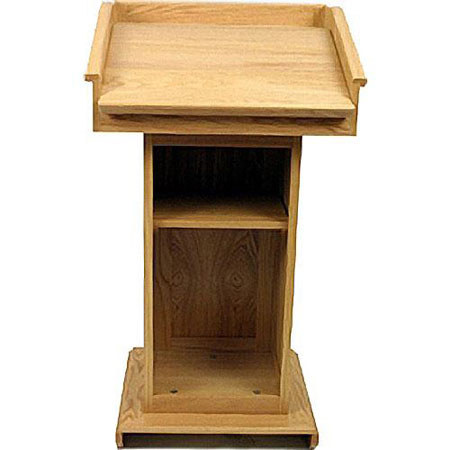 Amplivox SN3020-OK Victoria Lectern - without Sound System - Natural Oak