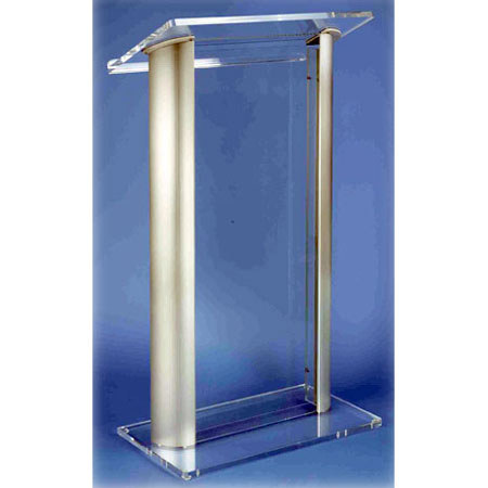 AmpliVox SN3080 Aluminum Acrylic Lectern Pulpit