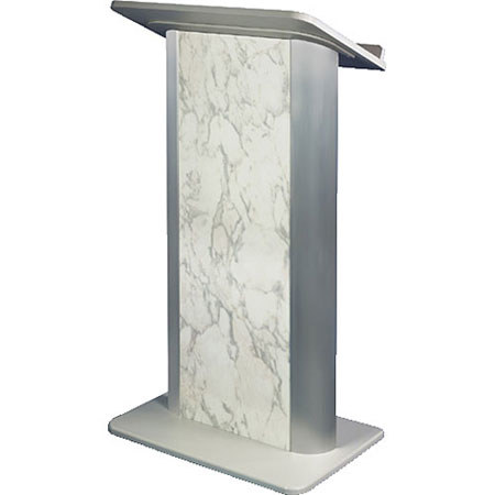 AmpliVox SN3115 Bianco Marble Lectern