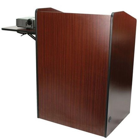AmpliVox SN3235 Multimedia Presentation Podium, Mahogany