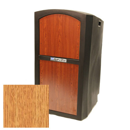 AmpliVox SN3250 Pinnacle Multimedia Lectern, Non Sound, Oak