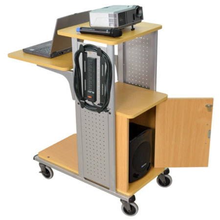 AmpliVox SN3320 Presentation Station with Cabinet, Nickel / Aspen