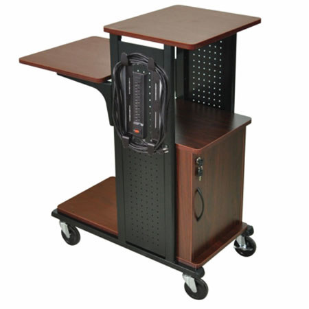 AmpliVox SN3330 Presentation Station with Cabinet, Black / Cherry