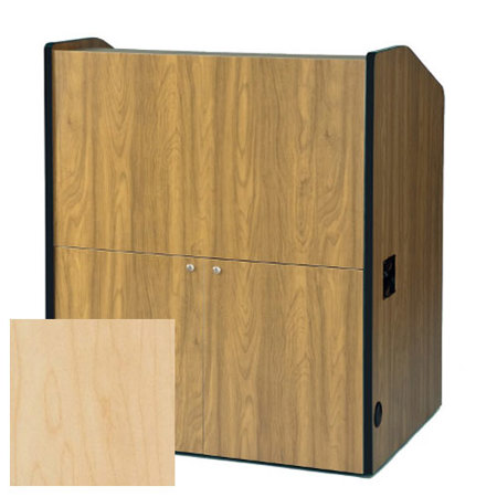 AmpliVox Multimedia Smart Podium without Sound System, Maple