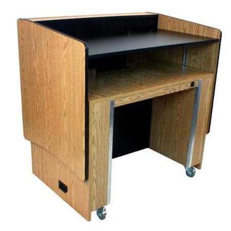 AmpliVox SN3900 ADA Sit to Stand Lectern with Power Lift