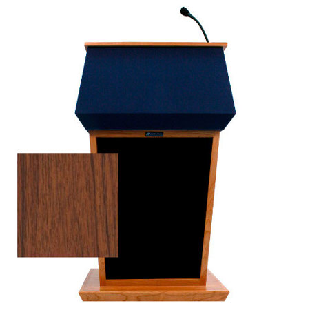 AmpliVox SS3040 Patriot Lectern with Sound System, Walnut
