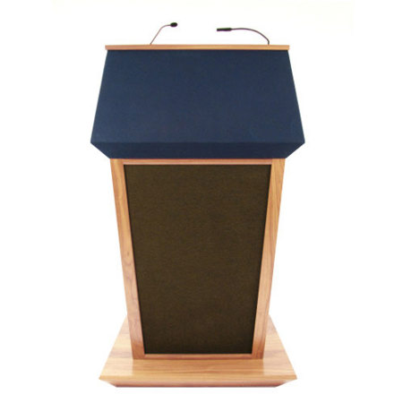 AmpliVox SS3045 Patriot Plus Lectern with Sound System, Maple