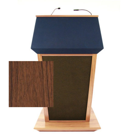 AmpliVox SS3045 Patriot Plus Lectern with Sound System, Walnut
