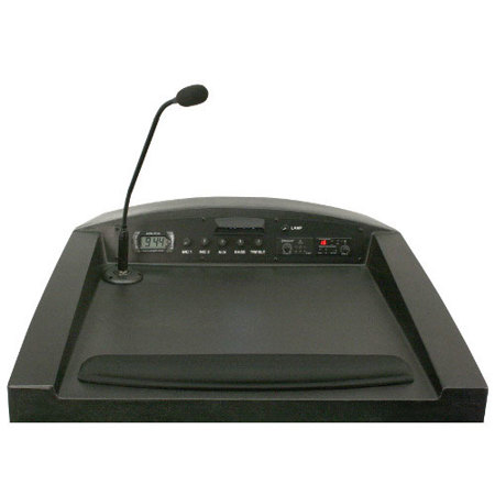 AmpliVox ST3254 Military Multimedia Lectern with Sound System & Mic, Coast Guard