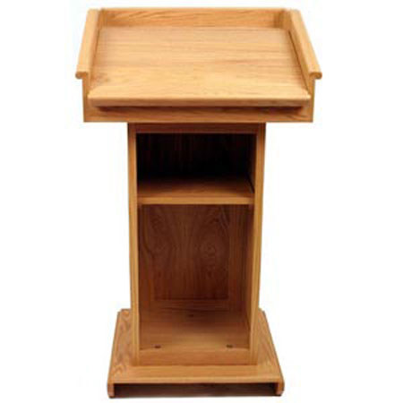 AmpliVox SW3020 Victoria Lectern with Handheld Mic, Cherry