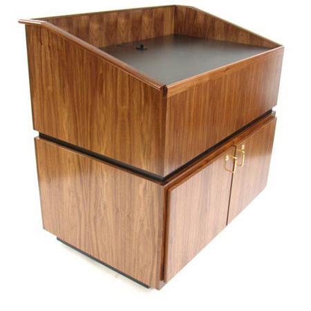 AmpliVox SW3030 Coventry Lectern with Headset Mic, Maple