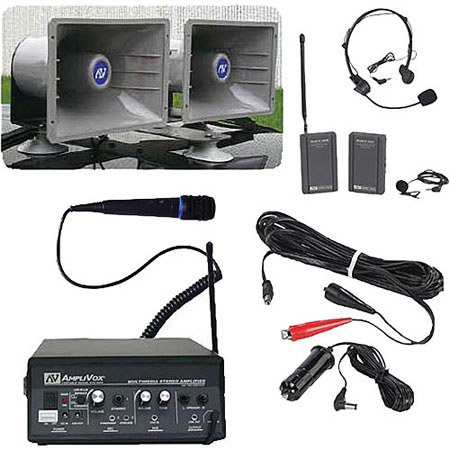 AmpliVox SW312 Sound Cruiser Car System w/ Handheld Mic